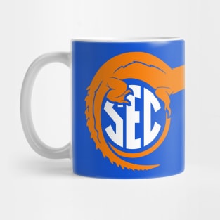 Florida Top of SEC - On Blue Mug